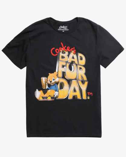 conker's bad fur day shirt